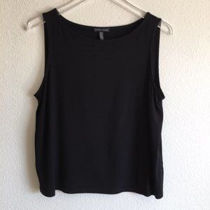 Eileen Fisher Short Tank Top Size Medium Black